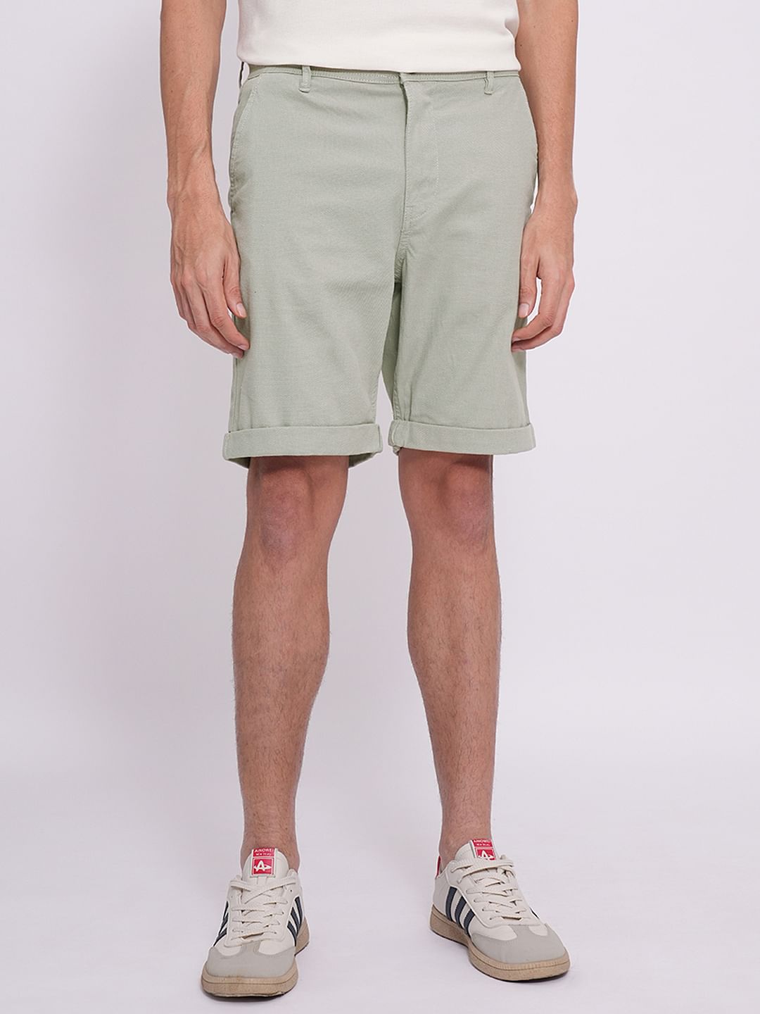 Green Chess Pattern - Inspired By Zendaya - Sustainably Made Men's Shorts main image 1